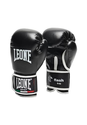 LEONE 1947, Flash-Boxhandschuhe, Unisex-Kind, Schwarz, 6 OZ, GN083 LEONE 1947, Flash-Boxhandschuhe, Unisex-Kind, Schwarz, 6 OZ, GN083 von LEONE 1947