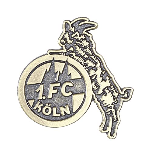 1. FC Köln Pin „Retro Logo antikgold, 26 mm von 1. FC Köln