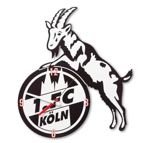 1. FC Köln Wanduhr - Logo - Metall Uhr von 1. FC Köln