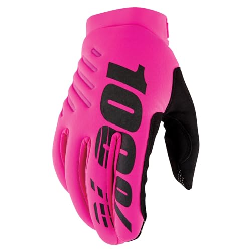 100%, 100%, BRISKER Gloves, Adult, S, NEON PINK von 100%