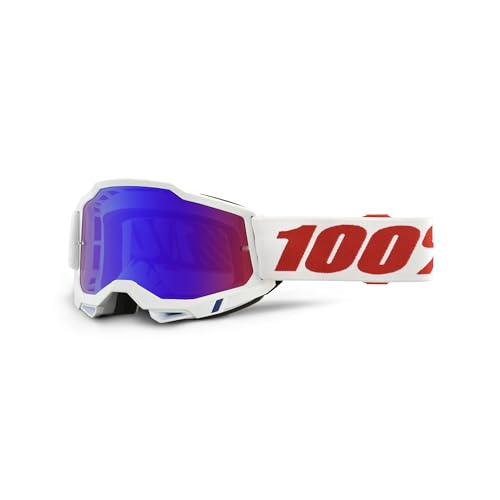 100%, ACCURI 2 Goggle Pure - Mirror Red/Blue Lens, ADULT von 100%
