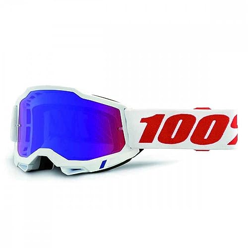 100%, ACCURI 2 Goggle Pure - Mirror Red/Blue Lens, ADULT von 100%