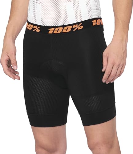 100% MTB WEAR Unisex-Erwachsene Crux Liner, Schwarz-34 Shorts, schwarz (schwarz), 34 von 100%