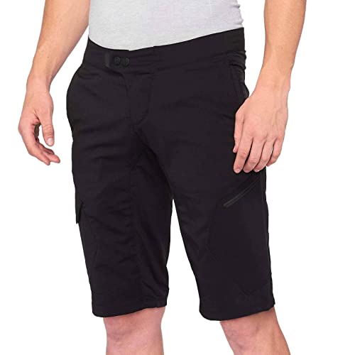 100% MTB WEAR Unisex-Erwachsene Ridecamp, Schwarz-28 Shorts, schwarz (schwarz), 28 von 100%