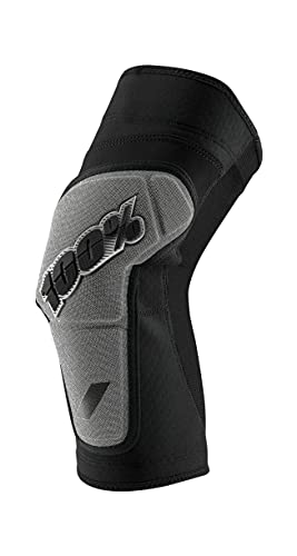 1 Unisex-Erwachsene Ridecamp Knieschoner, Rot/Schwarz, XL von 100%