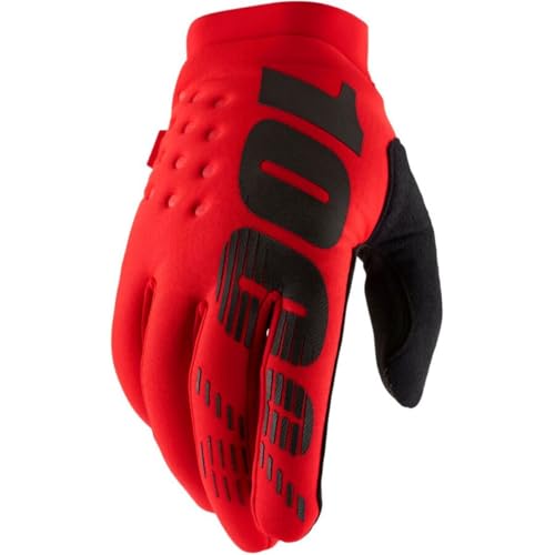 100%, BRISKER Gloves, Adult, L, RED von 100%