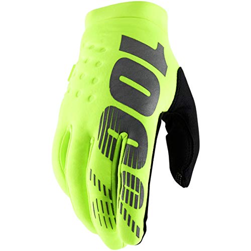 100% BRISKER Handschuhe, Fluo Gelb/Schwarz, Größe M von 100%