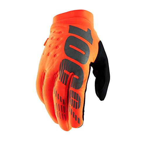100% BRISKER Jugendhandschuhe Fluo Orange/Schwarz - S 100% BRISKER Jugendhandschuhe Fluo Orange/Schwarz - S von 100%