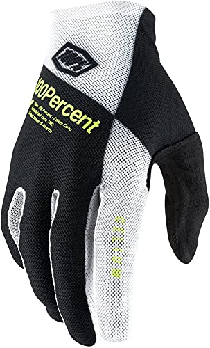 100% Celium Handschuhe schwarz/weiß Handschuhgröße L 2021 Fahrradhandschuhe von 100%