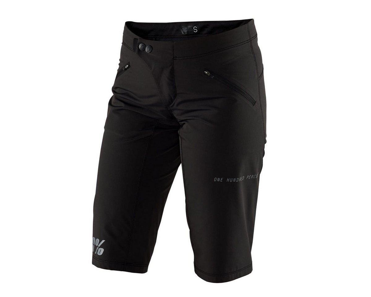 100% Fahrradhose Ridecamp Damen Short - Schwarz von 100%