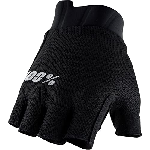 100% GUANTES EXCEEDA Gel Short Finger Gloves Black - L von 100%