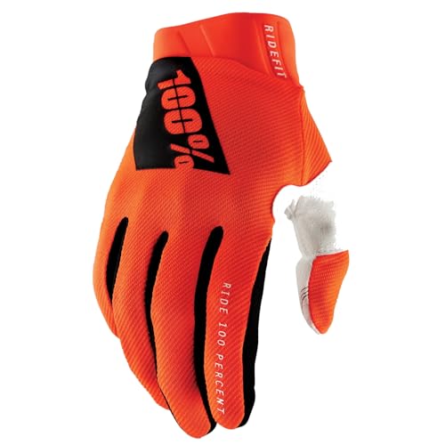 100% Ridefit Fahrrad Handschuhe, orange/weiß, L 100% Ridefit Fahrrad Handschuhe, orange/weiß, L von 100%