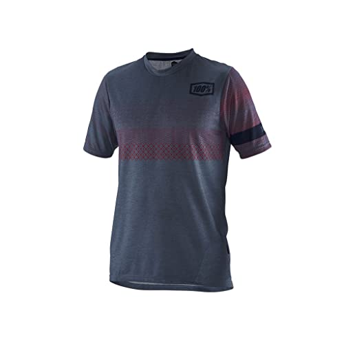 100% Herren Airmatic T-Shirt, Mattone/Rosso Scuro, s-m von 100%