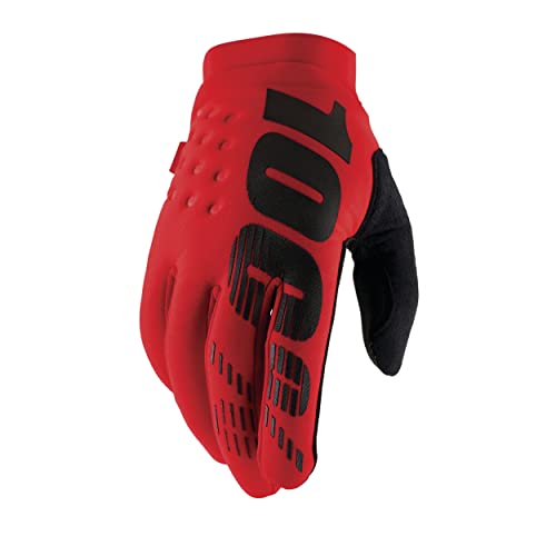 100% MTB-Handschuhe Brisker Rot Gr. S von 100%