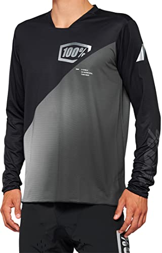 100% MTB-Jersey Langarm R-Core X Schwarz Gr. XL von 100%