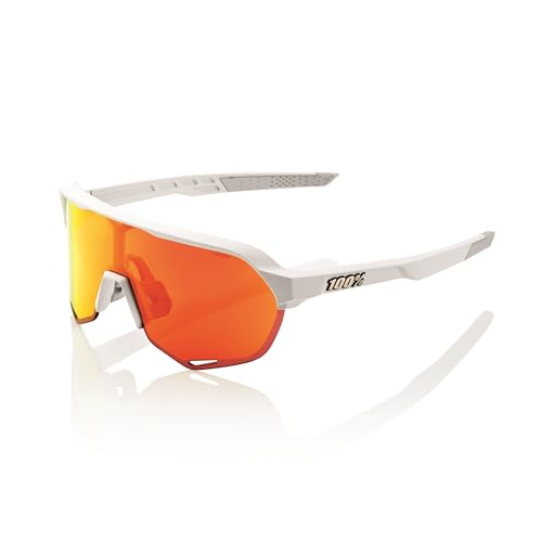 100% S2 Hiper Mirror Lens Sportbrille, soft tact white hiper red-red von 100%