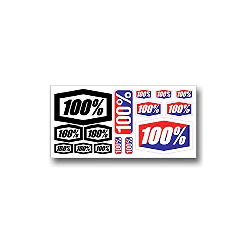 100% Stickerset Decal Mehrfarbig Gr. 20 x 10 cm 100% Stickerset Decal Mehrfarbig Gr. 20 x 10 cm von 100%
