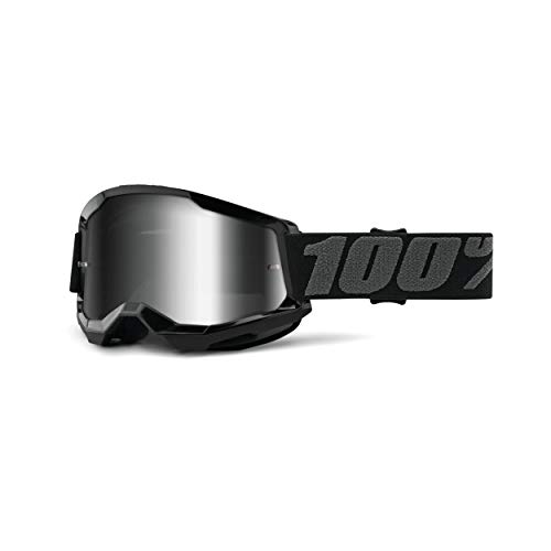 100% Strata 2 Goggle, Erwachsene, Schwarz mit Spiegel Silber Linse 100% Strata 2 Goggle, Erwachsene, Schwarz mit Spiegel Silber Linse von 100%