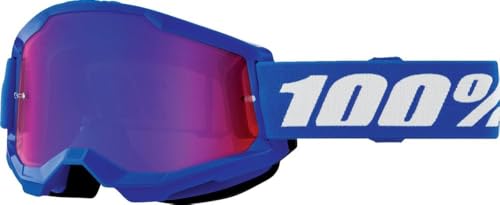 100% Strata 2 Youth MX Offroad Schutzbrille, Blau mit Rot/Blau verspiegelte Gläser 100% Strata 2 Youth MX Offroad Schutzbrille, Blau mit Rot/Blau verspiegelte Gläser von 100%