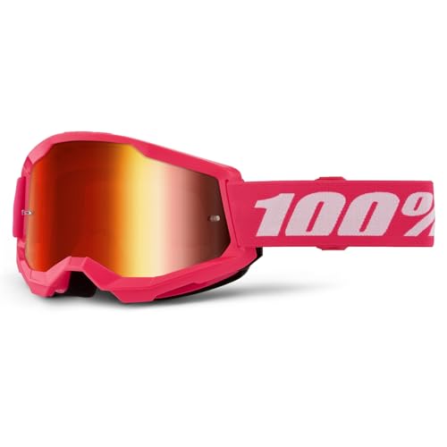 100% Strata 2 Youth MX Offroad Schwimmbrille Pink mit roten verspiegelten Gläsern 100% Strata 2 Youth MX Offroad Schwimmbrille Pink mit roten verspiegelten Gläsern von 100%