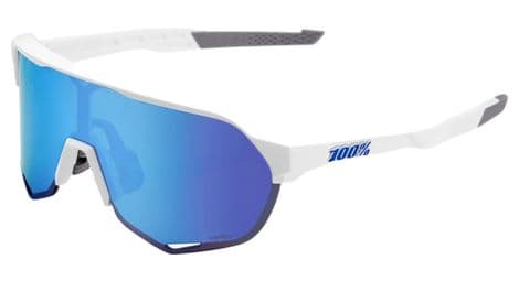 100  brille   s2   mattweis   hiper verspiegelte glaser blau von 100%