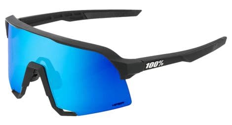 100  s3 matte black   hiper blue multilayer mirror glasses von 100%