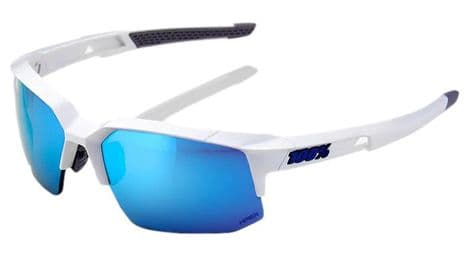 100  speedcoupe brille mattweis   spiegelblauer schirm von 100%