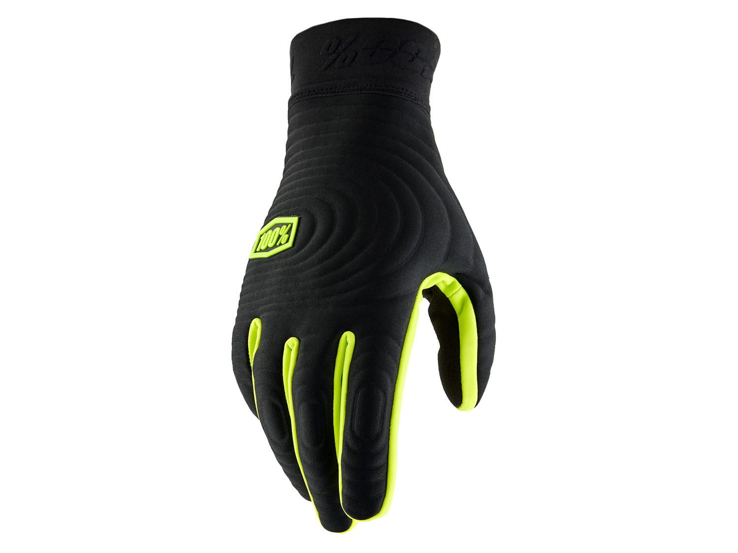 Brisker Xtreme Gloves - Black/Fluo Yellow von 100%