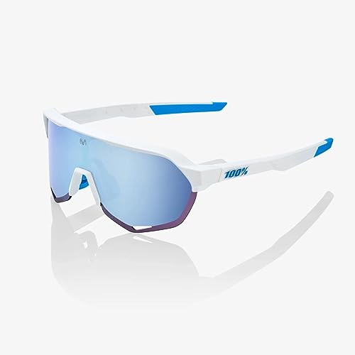 Générique Occhiale S2 Movistar Team White, HiPER Blue Multilayer Mirror Lens von 100%