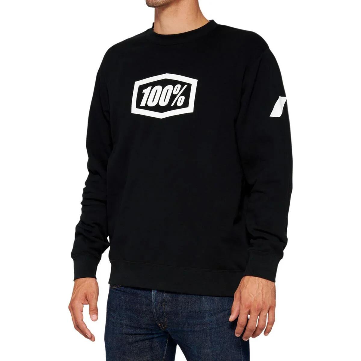 Icon Pullover Crewneck Sweatshirt - black von 100%