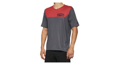 langarmtrikot 100  airmatic charcoal   racer red von 100%