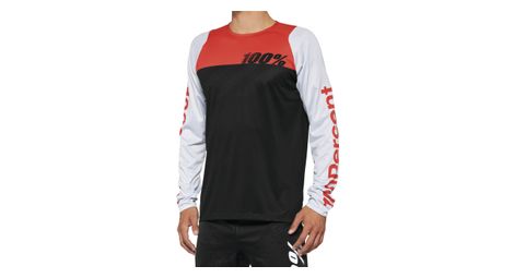 langarmtrikot 100 r core schwarz racer rot langarmtrikot 100 r core schwarz racer rot von 100%