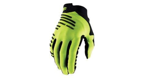 lange handschuhe 100  r core neongelb von 100%