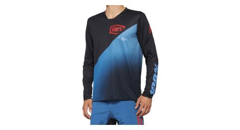 langarmtrikot 100 r core x blau schwarz langarmtrikot 100 r core x blau schwarz von 100%