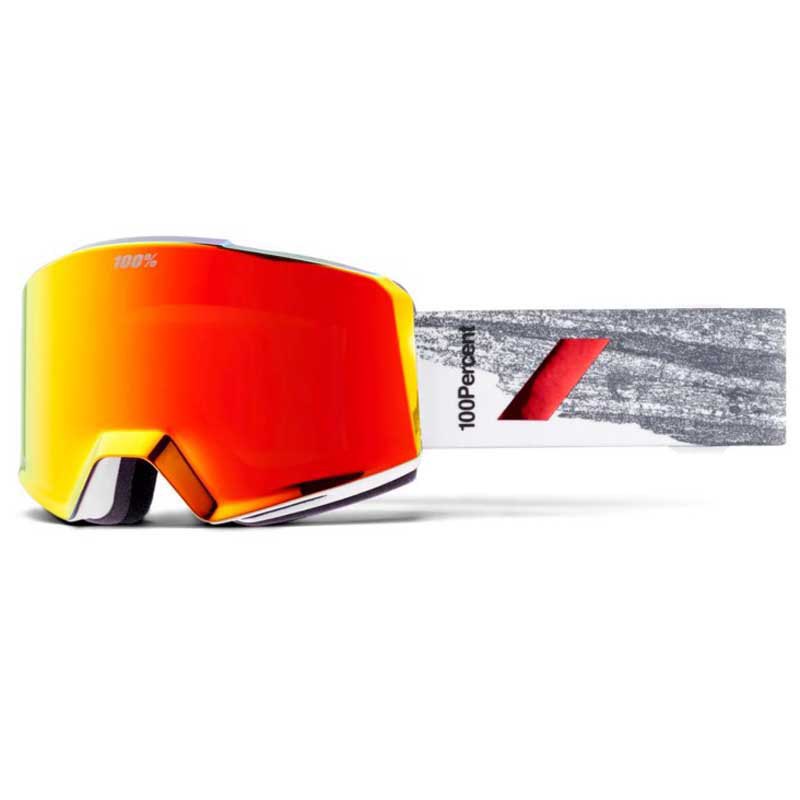 100percent Norg Ski Goggles Grau Mirror Red Lens/CAT3 100percent Norg Ski Goggles Grau Mirror Red Lens/CAT3 von 100percent