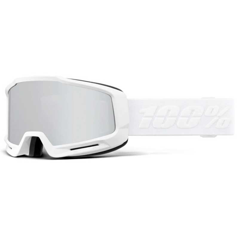 100percent Okan Hiper Ski Goggles Weiß Mirror Silver Lens/CAT1 100percent Okan Hiper Ski Goggles Weiß Mirror Silver Lens/CAT1 von 100percent