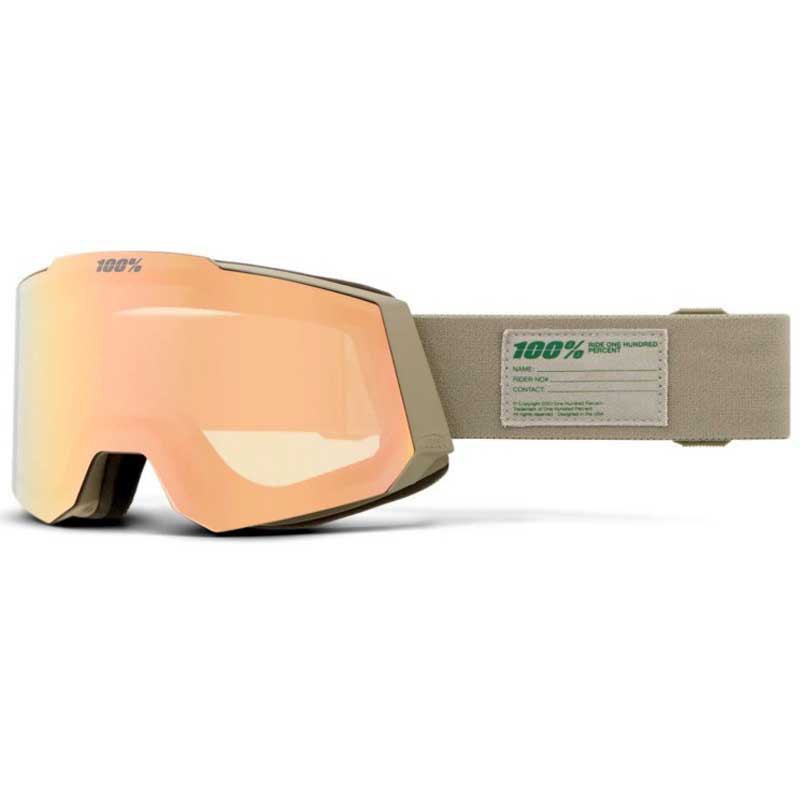 100percent Snowcraft Hiper Ski Goggles Beige Mirror Copper Lens/CAT4 100percent Snowcraft Hiper Ski Goggles Beige Mirror Copper Lens/CAT4 von 100percent