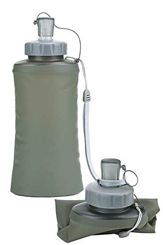 101 INC Wasserflasche Faltbar 600 ml Oliv, Oliv 101 INC Wasserflasche Faltbar 600 ml Oliv, Oliv von 101 INC