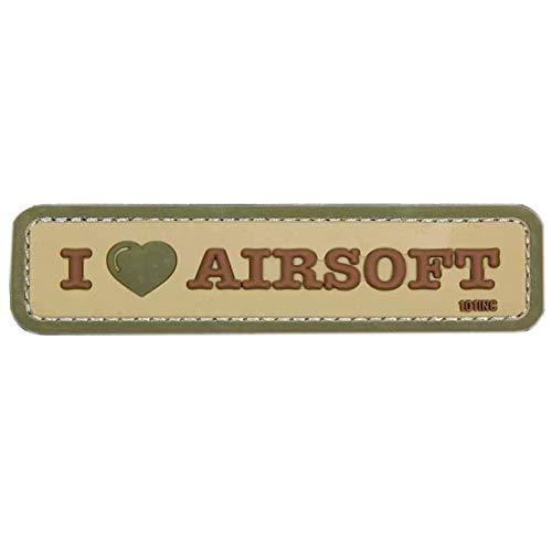 Emblem 3D PVC I Love Airsoft Coyote #16069 von 101 INC.