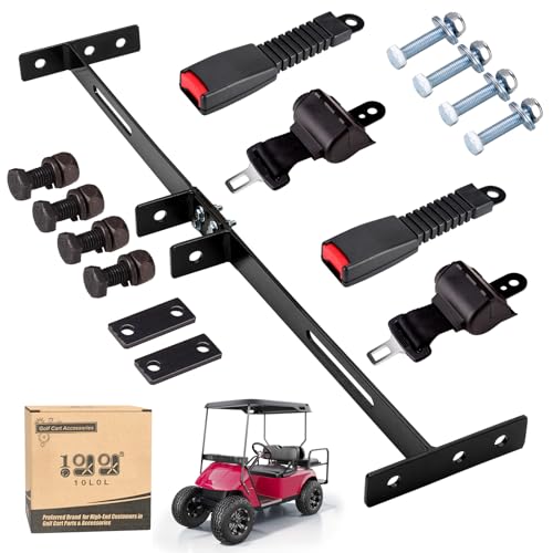 10L0L Universal-Golfwagen-Sicherheitsgurte mit Halterungs-Kit für EZGO TXT & RXV, für Yamaha, für Club Car DS, Club Car Precedent Vordersitz 10L0L Universal-Golfwagen-Sicherheitsgurte mit Halterungs-Kit für EZGO TXT & RXV, für Yamaha, für Club Car DS, Club Car Precedent Vordersitz von 10L0L