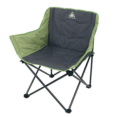 10T Campingstuhl Jace Beechnut XXL Klappstuhl bis 130 kg Stuhl mit Getränkehalter + Seitentasche von 10T Outdoor Equipment