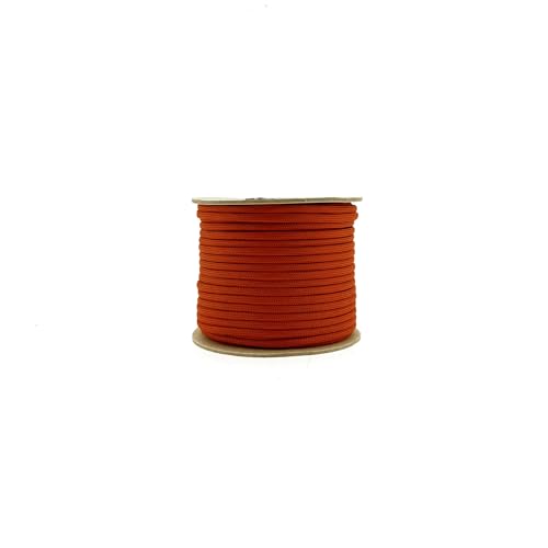 123Paracord Paracord 550 4mm Type Ideal für DIY-Projekte, Zelten und Outdoor-Abenteuer - Grundfarben erhältlich in 15m, 30m und 50m - Solar Orange von 123Paracord