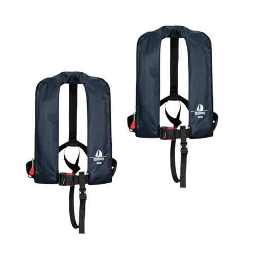 12skipper 2er-Set Automatik-Rettungswesten 165N Classic ISO UML mit Waistbelt, Marineblau 12skipper 2er-Set Automatik-Rettungswesten 165N Classic ISO UML mit Waistbelt, Marineblau von 12skipper