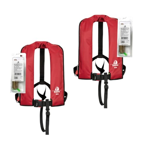 12skipper 2er-Set Automatik-Rettungswesten 165N Classic ISO UML mit Waistbelt inkl. 2 Wartungskits, rot 12skipper 2er-Set Automatik-Rettungswesten 165N Classic ISO UML mit Waistbelt inkl. 2 Wartungskits, rot von 12skipper