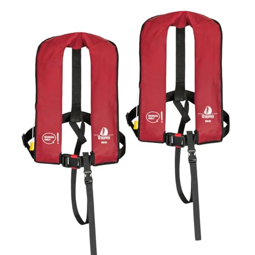 12skipper 2er-Set Rettungsweste 165N ISO mit manueller Auslösung, rot 12skipper 2er-Set Rettungsweste 165N ISO mit manueller Auslösung, rot von 12skipper
