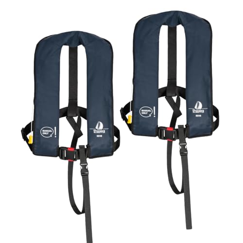2er-Set 12skipper Rettungsweste 165N ISO mit manueller Auslösung, Navy 2er-Set 12skipper Rettungsweste 165N ISO mit manueller Auslösung, Navy von 12skipper