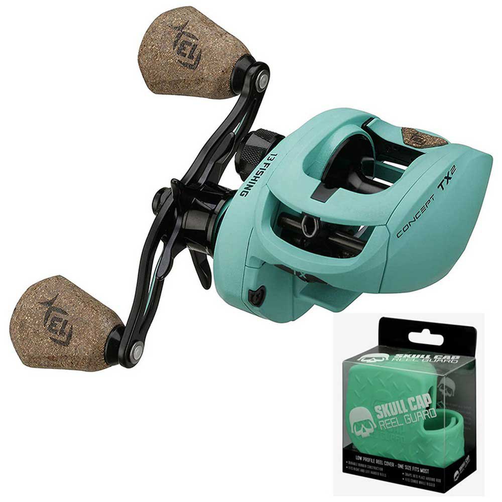 13 Fishing Concept Tx Skull Cap Baitcasting Reel Silber Ratio: 7.5:1 von 13 Fishing