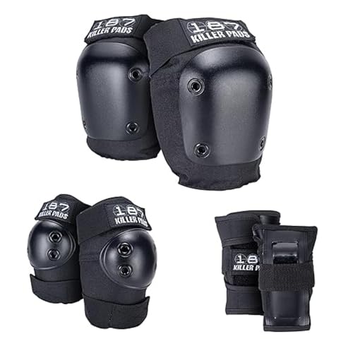 Killer Pads Kinder Schutzausrüstung Protection Junior Six Pack, Schwarz, One Size von 187 KILLER PADS