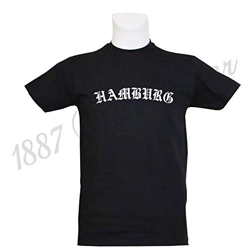 1887 Streetwear T-Shirt Old Hamburg, schwarz von 1887