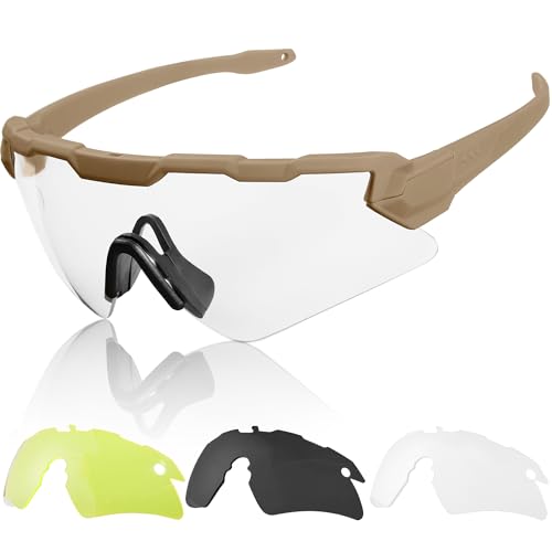 1TG Tactical Fahrradbrille, Airsoft Brille Taktische Schutzbrille, Sportbrille sport sonnenbrille für Herren, Damen, Airsoft, Paintball, Jagd, CS, Radfahren, Laufen Wandern, Tan 1TG Tactical Fahrradbrille, Airsoft Brille Taktische Schutzbrille, Sportbrille sport sonnenbrille für Herren, Damen, Airsoft, Paintball, Jagd, CS, Radfahren, Laufen Wandern, Tan von 1TG Tactical